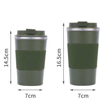 kaufen Portable 12 Oz 17 Oz Öko-freundlich 304 Edelstahl Kaffee-Reisebecher Vakuum isolierte Becher für alle heißen oder eiskühlen Getränke BPA-frei Lebensmittelqualität Lecksicherheit Design online manufacture