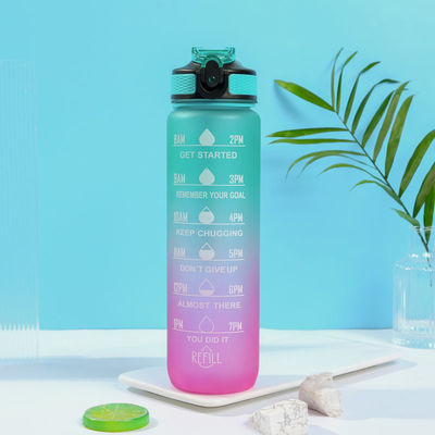 kaufen Modische Schrägfarbe Frosted Plastik Sportwasserflasche 750ml Fahrradwasserflaschen Custom Halten Sie sich hydratisiert Leichtgewicht Langlebig online manufacture