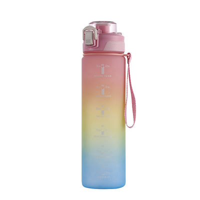 kaufen Personalisierte Tragbare Sommer-Große Kapazität Personalisierte Sport-Wasserflaschen Plastik-Wasserflasche 1000ml 32oz Outdoor-Sportaktivitäten Reisen Radfahren online manufacture
