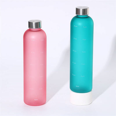 kaufen Stilvolle Schrägflasche für den Außenbereich mit großer Kapazität Sportflasche aus Plastik 1 Liter 1000 ml Trinkflasche BPA-freier Safe mit Kupferdeckel online manufacture
