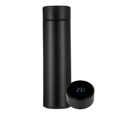kaufen Lecksicherheit 350/500ml Edelstahl-Smart-Wasserflasche mit LED-Temperaturanzeige Edelstahl-Vakuum-Wasserflasche für Outdoor-Sportarten leicht zu reinigen online manufacture