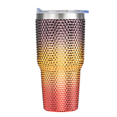 kaufen 750 ml Lebensmittel-Grad Custom Sparkly Wasserflasche Iriscent eingelegte Diamant Glitter Custom gefüllte Tumbler mit Stroh leicht zu halten und zu reinigen 9.7 * 23.2cm online manufacture