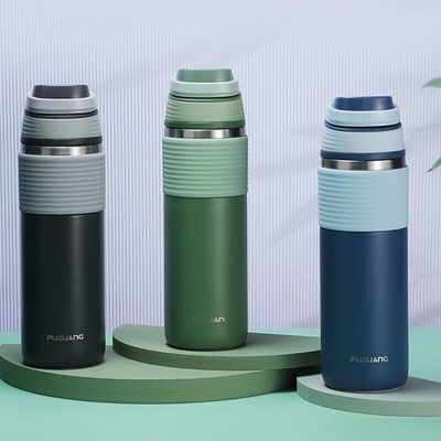 kaufen Leakproof 316 Edelstahl Vakuumflasche 500ml mit Griff Personalisierte Metallwasserflaschen Einfache Reinigung mit breitem Mund online manufacture