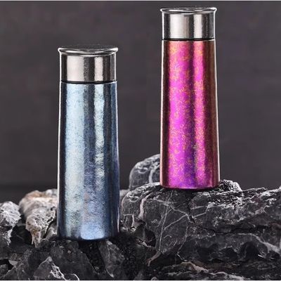 kaufen Portable Elegante Ultraleichte Metall Wasserflasche Titan Explorer Flasche Hammered Finish 360ml Abenteuer Wasserflasche Überlegene Korrosionsbeständigkeit online manufacture
