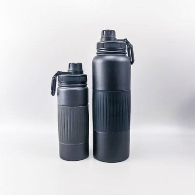 kaufen 550/750/960/1200/1800ML Edelstahlflasche 1,8 Liter Doppelmauerte Edelstahlflasche mit Silikon-Handgriff online manufacture