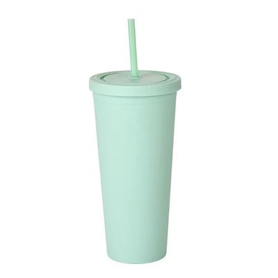 kaufen 22oz Matte Pastell-Tumbler Farbige Doppelwand Isolierte Acryl-Tumbler mit Deckel und Strohhalmen leicht zu reinigen perfekt für kundenspezifische Kreationen online manufacture
