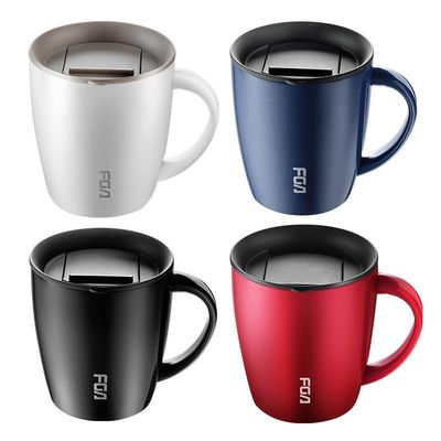 kaufen Custom-Farbe Doppelwand-Thermische Edelstahl-Kaffeebecher 380ml Isolierte Kaffeetasse mit Griff Elegantes Design gute Wärmedämmung online manufacture