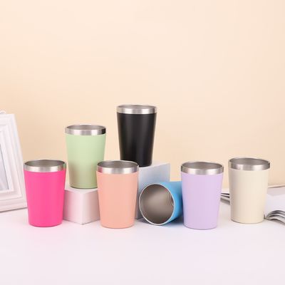 kaufen 8oz / 12oz kundenspezifische doppelte Wand Edelstahl Becher Edelstahl Vakuum isolierte Tumbler mit Plastik BPA-freien Deckel leicht zu reinigen online manufacture