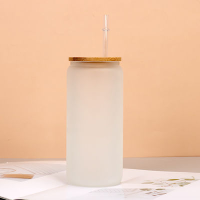 kaufen Wasserflasche aus klarem Glas für Haushalte Borosilikat-Glas-Kaffee-Tumbler mit Stroh Große Kapazität 8*15cm online manufacture