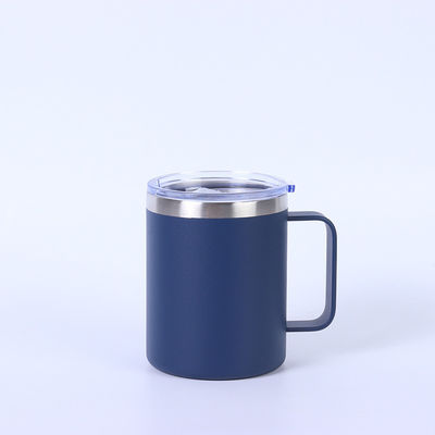 kaufen Custom Logo gedruckte Edelstahl Tasse 12oz Doppelwand Tumbler Kaffee Reise Tasse mit Deckel und Griff online manufacture