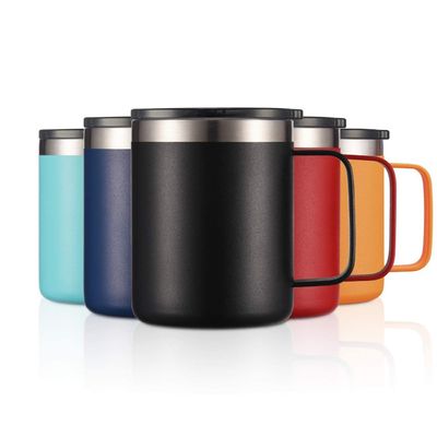 kaufen Tragbare Isolierte Kaltvakuum-Tasse Doppelwand Edelstahl Handgriffe Home Office Trinken online manufacture