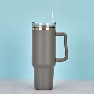 kaufen 40 Oz Tumbler mit Griff und Stroh Schwarz Schweißfest Edelstahl Isolierter Doppelwand Tumbler mit Deckeln und Strohhalmen BPA-frei online manufacture