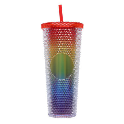 kaufen Gestopfte Schüssel mit Strohschüssel mit Deckel und Strohschüssel rosa Schüssel mit Stroh Textur Tasse BPA-freie Doppelwand-Plastikschüssel für Kaffee mit Eis kalte Getränke oder Wasser 24 Oz online manufacture