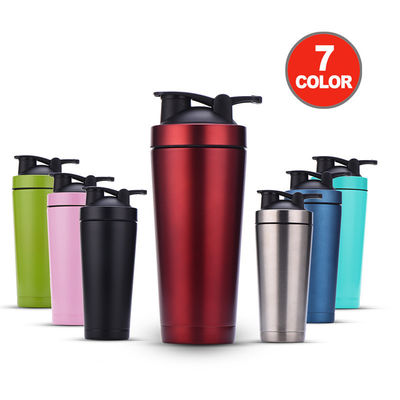kaufen Erweiterte Shaker Flasche für Proteinmischungen 27oz mit Aufbewahrung für Pulver Edelstahl Shaker Flasche mit Draht Whisk BPA frei Leckage Proof online manufacture