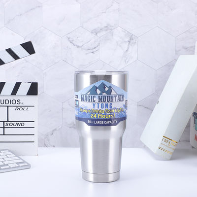 kaufen 30oz Tragbare Edelstahl-Thermosen-Tumber halten Trinken kalt heiß Vakuumflaschen Tassen Kaffeeflasche Wasserflasche mit Stroh online manufacture