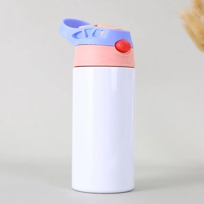 kaufen Kinder Sublimation Tumbler mit Deckel und Stroh 12 Oz Kinder Sublimation Wasserflaschen Edelstahl Sublimation Tassen für DIY Isolierter Tumbler Heat Press Druck online manufacture