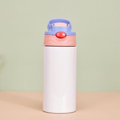 kaufen Sublimation Großhandel 6 Pack 12oz Edelstahl Sublimation Leer Sippy Cup Doppelwand Isolierte Kinder Tumbler mit Griff Verschüttungssicherung Deckel für Wasser Getränke online manufacture