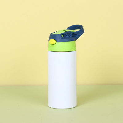kaufen 12oz Sublimation Blanks Sippy Cup Sublimation Tumblers für Kinder Edelstahl Isolierte Kleinkind Wasserflasche mit undichtem Strohdeckel und Griff online manufacture