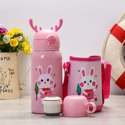 kaufen Wasserflasche für Kinder mit Strohdeckel, 16 Oz Edelstahl, isolierte Wasserflasche für Kinder online manufacture
