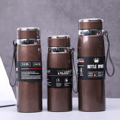 kaufen Exklusive grenzüberschreitende Lieferung von 316 Edelstahl-Thermos-Taschen Tragbare Schlinge Reisekessel Großkapazität Outdoor Sport Wasserflasche Charge online manufacture
