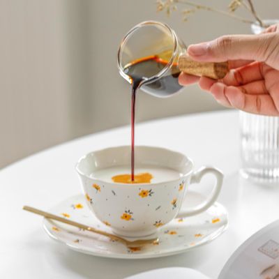 kaufen Feine Blumenbecher für gemütlichen Tee, Kaffee und alltägliche Freude online manufacture
