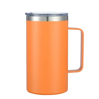 kaufen 12oz Kaffeetasse mit Handgriff Doppelwand Edelstahl Isolierte Lowball Tumbler halten heiß und kalt Online-Herstellung