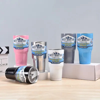 kaufen 30 Oz Tumbler mit Deckel und Stroh Doppelwand Isolierter Lecksicherer aus Edelstahl Thermischer Kaffee Tumbler Reisekug für kalte und heiße Getränke Reisekuppe Silber Online-Herstellung