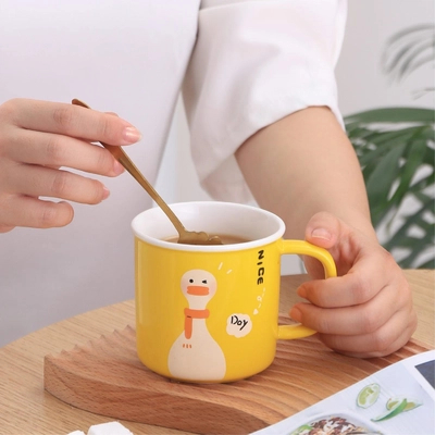 kaufen Gelbe Keramik-Ente-Tasse mit USB-Heizsockel online manufacture