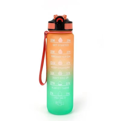 kaufen Große Kapazität Stilvolle Wiederverwendbare Öko-freundliche 1 Liter Wasserflasche Fitnessstudio Plastikwasserflasche mit Lecksicherung und einem Klick öffnen Sie ein individuelles Logo online manufacture