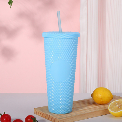 kaufen Feiertage Eisige Lilac Bling gefüllte Plastik-Kälte Tasse Tumbler 24oz Online-Herstellung