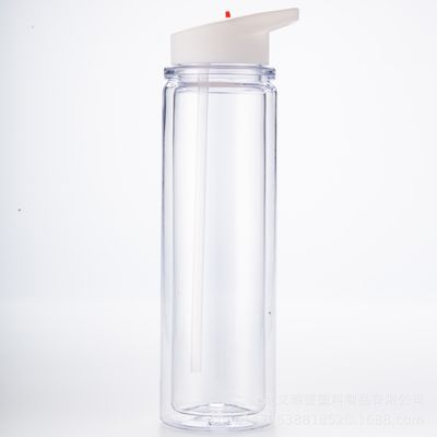 kaufen Doppelschichtiger Sequined Handling Wasserflasche, tragbare Sportwasserflasche mit mittlerer Schicht zum Einsetzen RAS Wasserflasche GRS zertifiziert Online-Herstellung