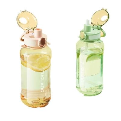 kaufen 900 ml 1300 ml Wasserflasche Große Kapazität Männer Tragbare Tritan Plastik Klarwasserflasche mit Handgriff Doppelleckdicht Humanisiertes Design Online-Herstellung