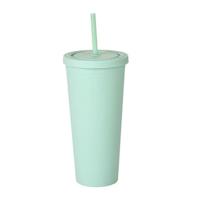 kaufen 22oz Matte Pastell-Tumbler Farbige Doppelwand Isolierte Acryl-Tumbler mit Deckel und Strohhalmen leicht zu reinigen perfekt für kundenspezifische Kreationen online manufacture