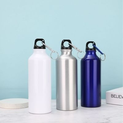 kaufen Thermosen Wasserflasche Edelstahlthermos 17oz Flaschenart Wärme-Kaltisolierung Wiederverwendbar Sport-Wasserflaschen undichtes Karabiner enthalten leicht zu tragen Arbeit Sport im Freien Wandern Online-Herstellung