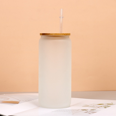 kaufen Wasserflasche aus klarem Glas für Haushalte Borosilikat-Glas-Kaffee-Tumbler mit Stroh Große Kapazität 8*15cm online manufacture