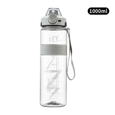 kaufen Leichtgewicht 1000 ml klare Tritan-Wasserflasche Bpa kostenlos tragbare Kunststoff-Gradentierte Farbe große Sportwasserflasche verschiedene Farben zur Auswahl Online-Herstellung