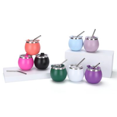 kaufen Grenzüberschreitender Amazon 304 Edelstahl Isolierbecher Mini Brasilianischer und Argentinischer Eierschalenbecher Outdoor Tragbarer Mate-Becher Online-Herstellung