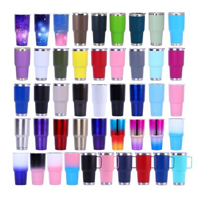 Unzerbrechliche, umweltfreundliche, BPA-freie, 30 Oz Vakuum-isolierte, dünne, doppelwandige, personalisierte Metall-Tumbler, passt zu den meisten Becherhaltern