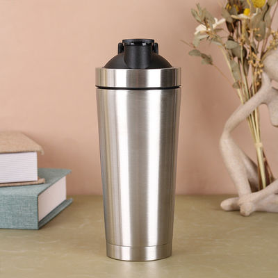 Protein Shaker Flasche für Proteinmischungen Doppelwand Vakuum Isolierter Edelstahl Shaker Flasche Kleine 25oz 739ml BPA-frei