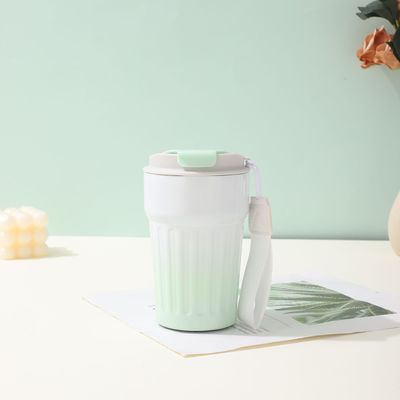 Isolierte Kaffeetasse mit undichtem Deckel Wiederverwendbare Kaffeetassen Reisekuppe 13 OZ Kaffeetasse Reisekuppe,Doppelmauerte Kaffeetasse,Edelstahlkaffeetasse für heiße kalte Getränke