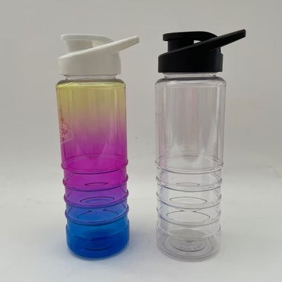 Erneuerbare Flip-Top RPET Wasserflasche TRITAN Griff Design Einzelschicht Werbebecher