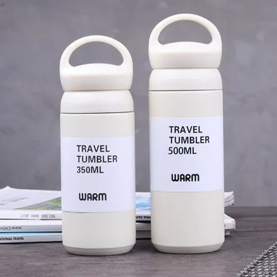 Pulverbeschichtet, isoliert, Reise Kaffeebecher, regelmäßiger Tumbler aus Edelstahl, Doppelwand-Vakuumbecher, Vakuumbecher