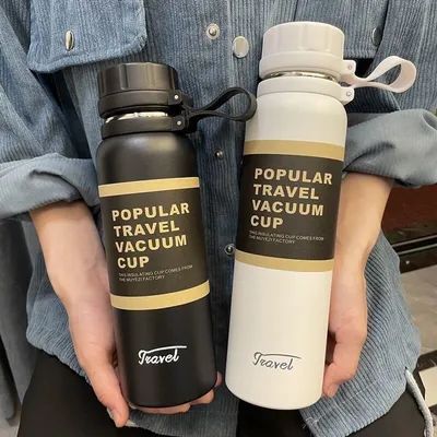 Doppelstahl 650ml 850ml 1100ml Vakuumflasche Klettern Fitness Thermische Teetasse Isolierte Kaltleistung Outdoor-Sport