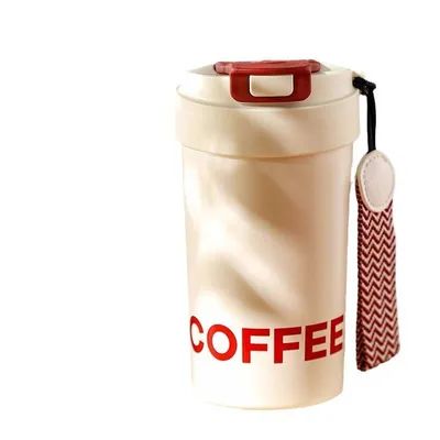 Leckdicht 460ml Doppelwand-Metall-Tumbler, thermisch isolierte Kaffeetasse mit Keramikbeschichtung