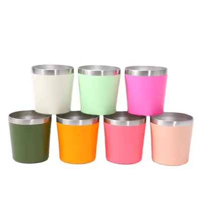Lebensmittelqualität 12 Oz Edelstahl Kaffeebecher 8 Oz Edelstahl Reisemug Für Auto Spülmaschine Sicher BPA-frei BSCI/ISO9001 Zertifizierung