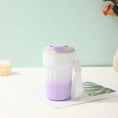 380ml guter Preis Modische Schrägwand Kaffeebecher Vakuumflasche für Reisen