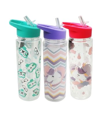 Erneuerbare RAS Wasserflasche mit Griff, einlagig, gerade Oberseite, 700ml Kunststoff-Sportwasserflasche, GRS-zertifiziert