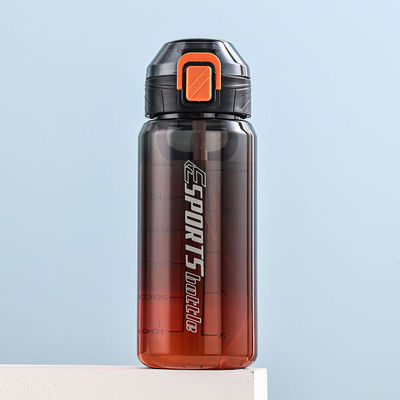 Kompaktes Design 700 ml 1000 ml Fahrradwasserflasche 1l Sportwasserflasche mit Lift klares Studentenwasserflasche für Schuljungen Hydrat mit wiederverwendbarem